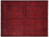 handmade Tribal Biljik Khal Mohammadi Red Blue Hand Knotted RECTANGLE 100% WOOL area rug 7x10